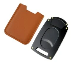 Visol Guillotine Pocket Cigar Cutter - Brown Case