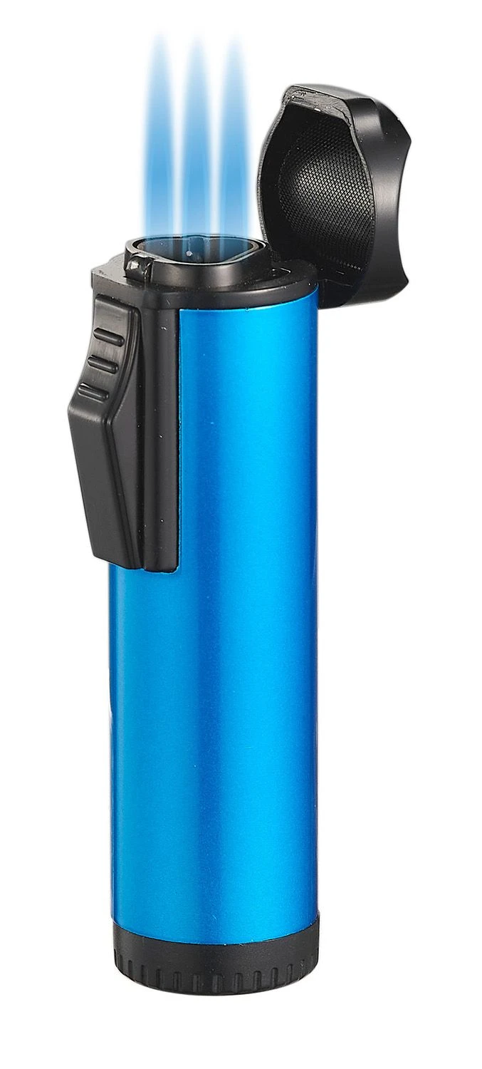 Visol Hades Blue Lacquer Triple Torch Cigar Lighter 3 Visol Hades Blue Lacquer Triple Torch Cigar Lighter