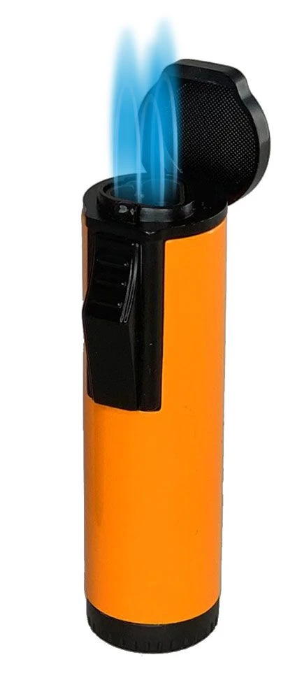 Visol Hades Orange Lacquer Triple Torch Cigar Lighter 3 Visol Hades Orange Lacquer Triple Torch Cigar Lighter
