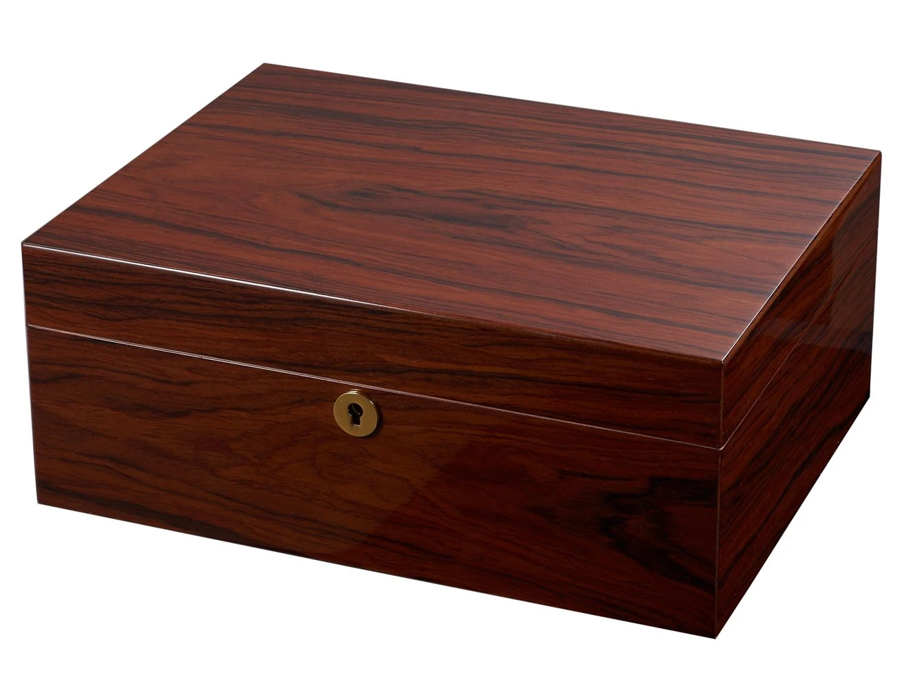 Visol Hagan Polished Oak Cigar Humidor - Holds 50 Cigars 3 Visol Hagan Polished Oak Cigar Humidor - Holds 50 Cigars