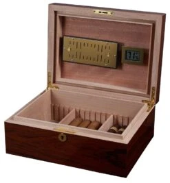Visol Hagan Polished Oak Cigar Humidor - Holds 50 Cigars 5 Visol Hagan Polished Oak Cigar Humidor - Holds 50 Cigars -Elighters Shop visol hagan polished oak locking humidor 73