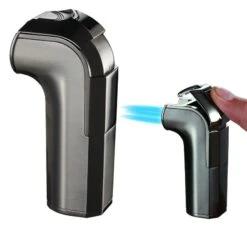 Visol Handle Triple Jet Flame Satin Gunmetal Cigar Lighter 6 Visol Handle Triple Jet Flame Satin Gunmetal Cigar Lighter -Elighters Shop visol handle triple jet flame satin gunmetal cigar lighter 149