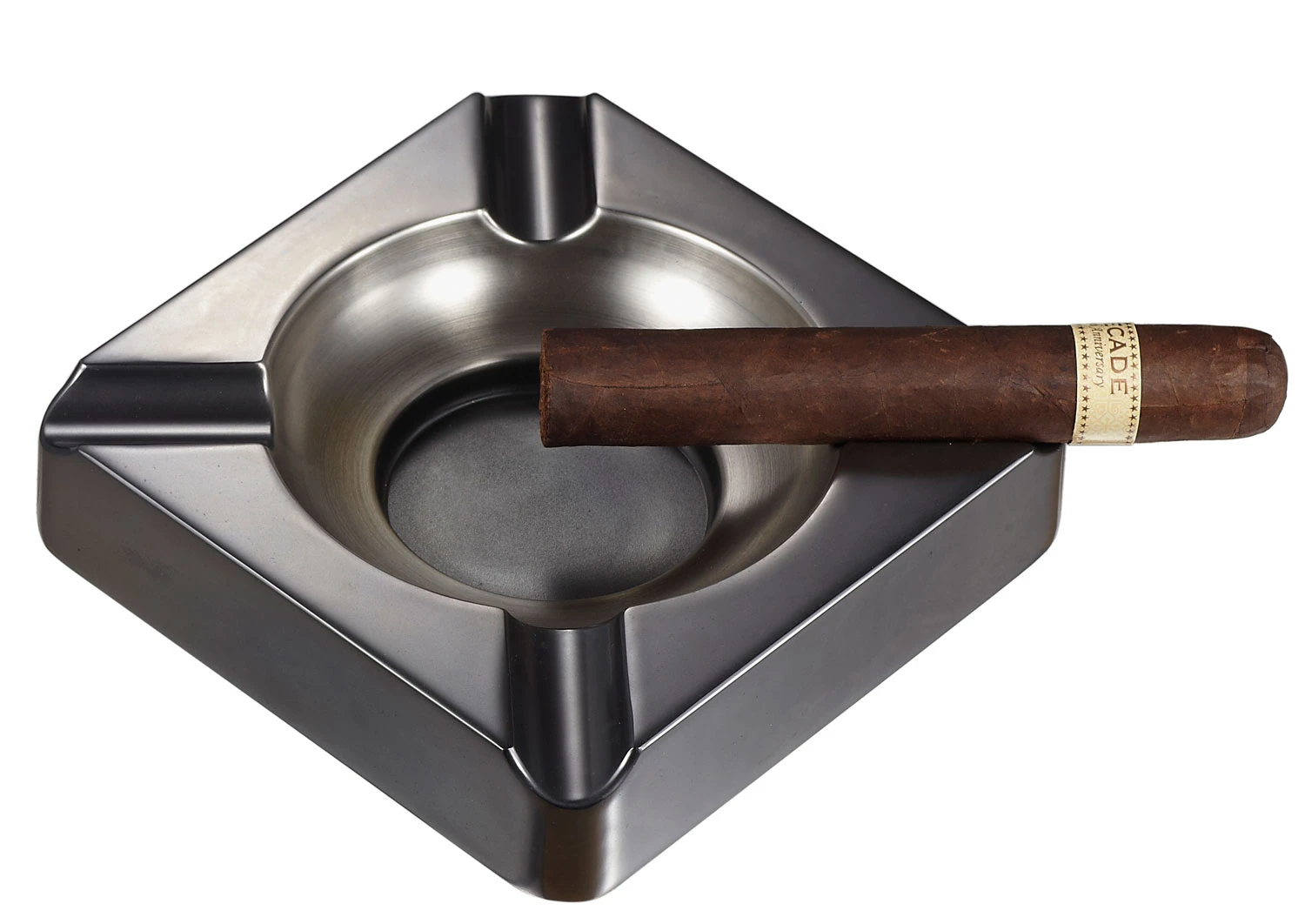 Visol Heavyweight Gunmetal Cigar Ashtray 4 Visol Heavyweight Gunmetal Cigar Ashtray - Image 2