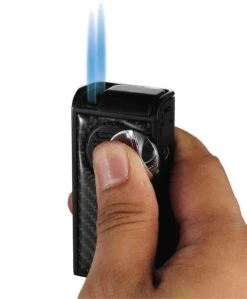 Visol Infinity Double Torch Carbon Fiber Black Cigar Lighter -Elighters Shop visol infinity double torch carbon fiber black cigar lighter 53