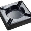 Visol Iris Metal And Black Matte Wood Cigar Ashtray 1 Visol Iris Metal And Black Matte Wood Cigar Ashtray -Elighters Shop visol iris metal and black matte wood cigar ashtray 93