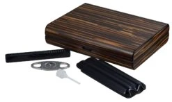 Visol Jerrod Exotic Ebony Cigar Humidor Gift Set With Case And Cutter 7 Visol Jerrod Exotic Ebony Cigar Humidor Gift Set With Case And Cutter -Elighters Shop visol jerrod exotic ebony cigar humidor gift set with case and cutter 74