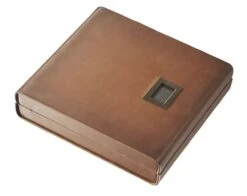Visol Brown Leather Madrid Cigar Humidor With Embedded Digital Hygrometer 6 Visol Brown Leather Madrid Cigar Humidor With Embedded Digital Hygrometer -Elighters Shop visol keller ten cigar humidor 51