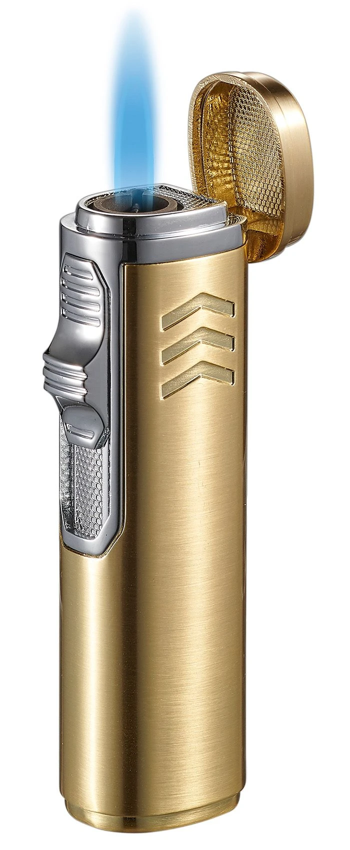 Visol Legion Single Torch Flame Cigar Lighter - Gold 3 Visol Legion Single Torch Flame Cigar Lighter - Gold