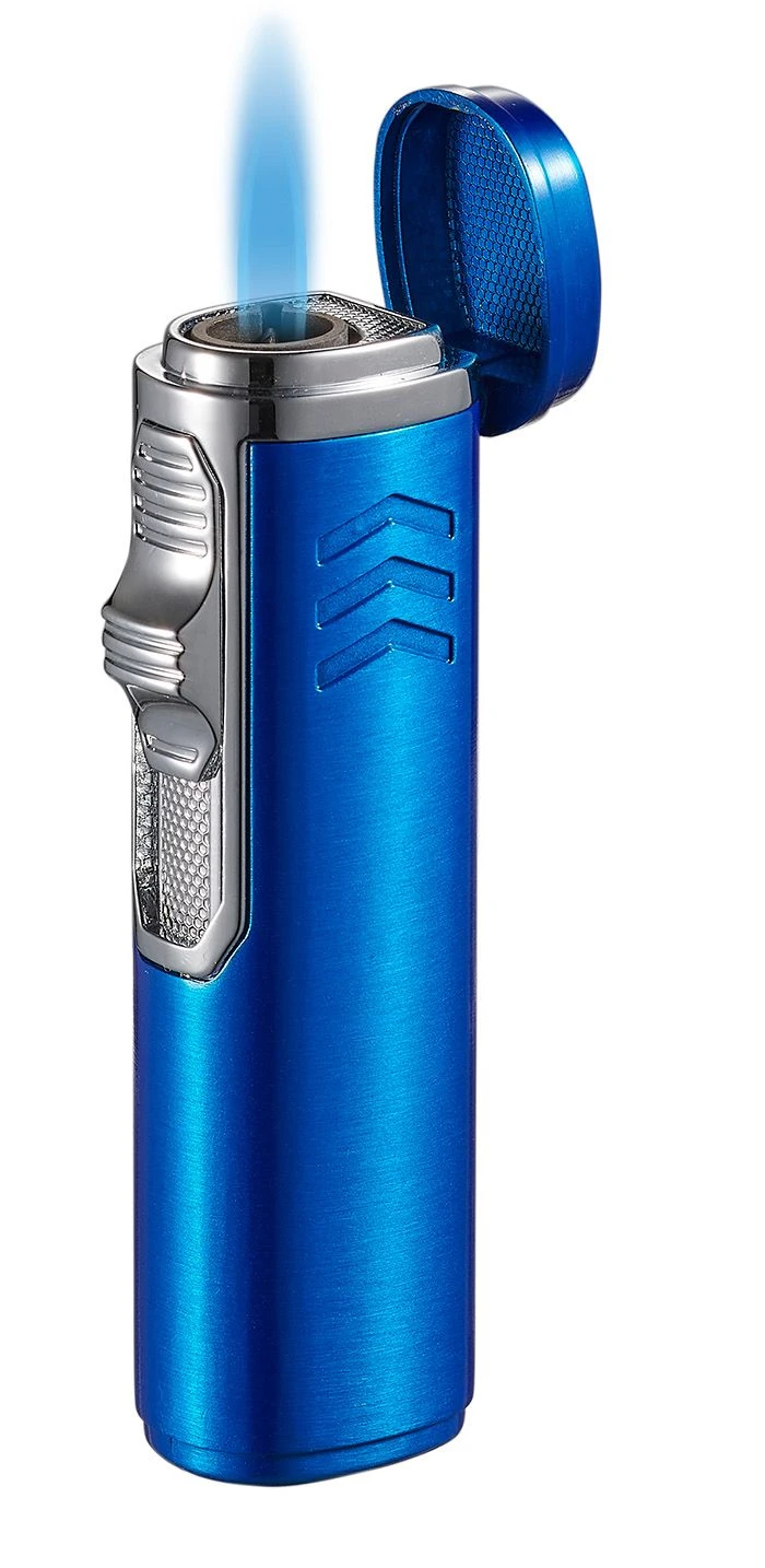 Visol Legion Single Torch Flame Cigar Lighter - Matte Blue 4 Visol Legion Single Torch Flame Cigar Lighter - Matte Blue - Image 2