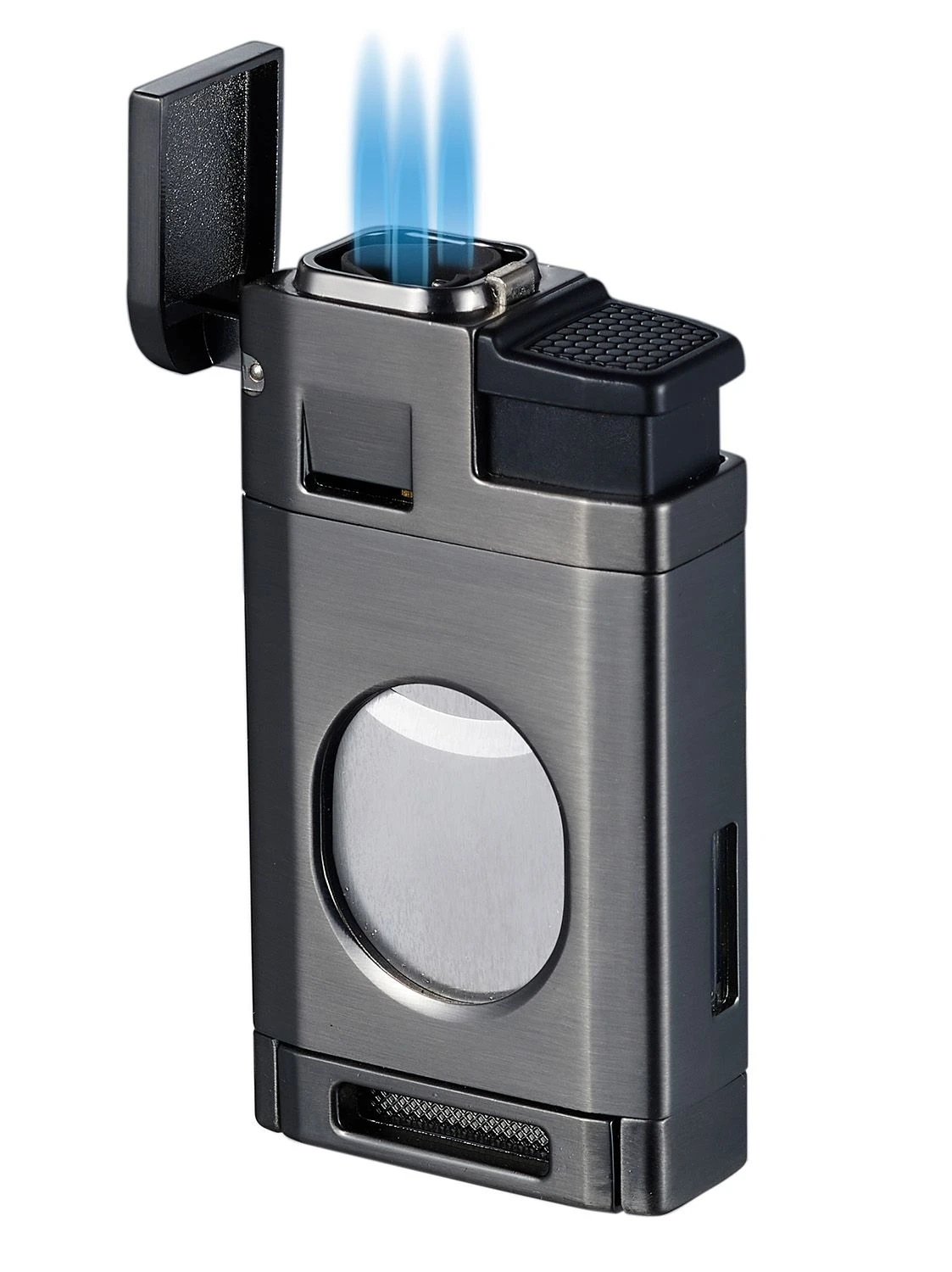 Visol LighCut Gunmetal Triple Torch Flame Lighter And Cigar Cutter 3 Visol LighCut Gunmetal Triple Torch Flame Lighter And Cigar Cutter