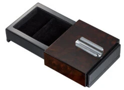 Visol Loki Sliding Ashtray With Removable Ashtray And Compartments - Burl Wood -Elighters Shop visol loki sliding ashtray with removable ashtray and compartments burl wood 88