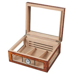 Visol Lorenzo See-Thru Glasstop Humidor - Holds Up To 75 Cigars -Elighters Shop visol lorenzo see thru glasstop humidor holds up to 75 cigars 41