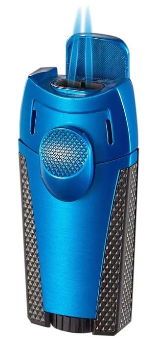 Visol Meru Dual Torch Cigar Lighter - Blue 3 Visol Meru Dual Torch Cigar Lighter - Blue