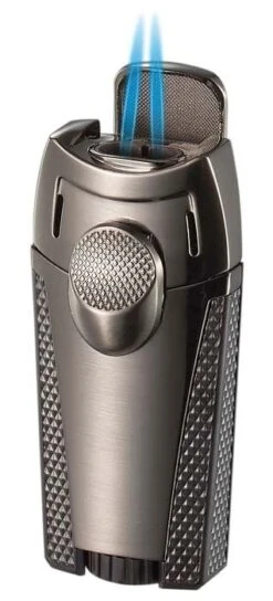 Visol Meru Dual Torch Cigar Lighter - Gun Metal 6 Visol Meru Dual Torch Cigar Lighter - Gun Metal -Elighters Shop visol meru dual torch cigar lighter gun metal 49