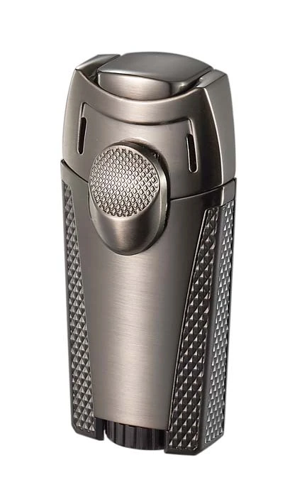 Visol Meru Dual Torch Cigar Lighter - Gun Metal 3 Visol Meru Dual Torch Cigar Lighter - Gun Metal
