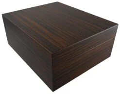 Visol Monteccino Ebony Veneer Desktop Humidor - Up To 25 Cigars