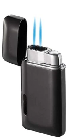 Visol Nevis Dual Torch Cigar Lighter - Matte Black 7 Visol Nevis Dual Torch Cigar Lighter - Matte Black -Elighters Shop visol nevis dual torch cigar lighter matte black 49