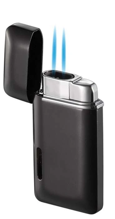 Visol Nevis Dual Torch Cigar Lighter - Matte Black 5 Visol Nevis Dual Torch Cigar Lighter - Matte Black - Image 3