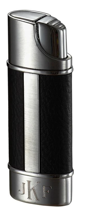 Visol Piccolo Leather And Brushed Chrome Torch Flame Lighter 4 Visol Piccolo Leather And Brushed Chrome Torch Flame Lighter - Image 2