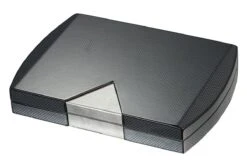 Visol Prosperio Carbon Fiber Cigar Humidor - Holds Up To 20 Cigars