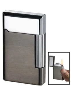Visol Pyxis Dark Gun Flint Cigar Lighter -Elighters Shop visol pyxis dark gun flint lighter 52