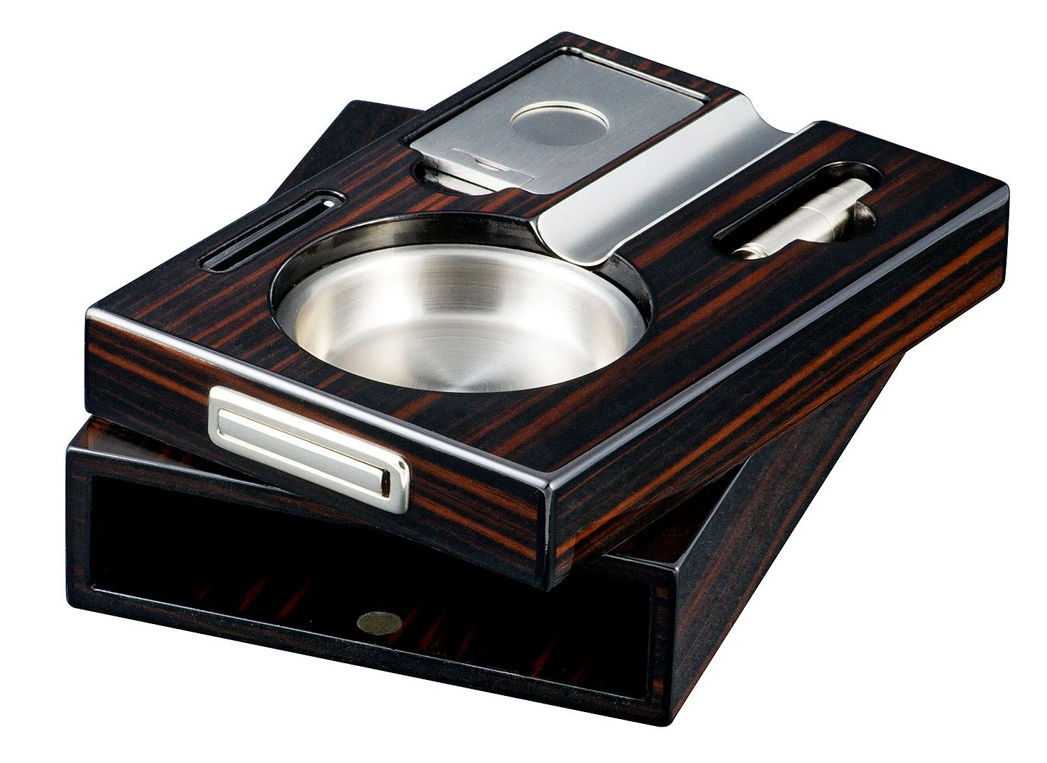 Visol Drawer Single Cigar Iron Wood Finish Ashtray 5 Visol Drawer Single Cigar Iron Wood Finish Ashtray - Image 3