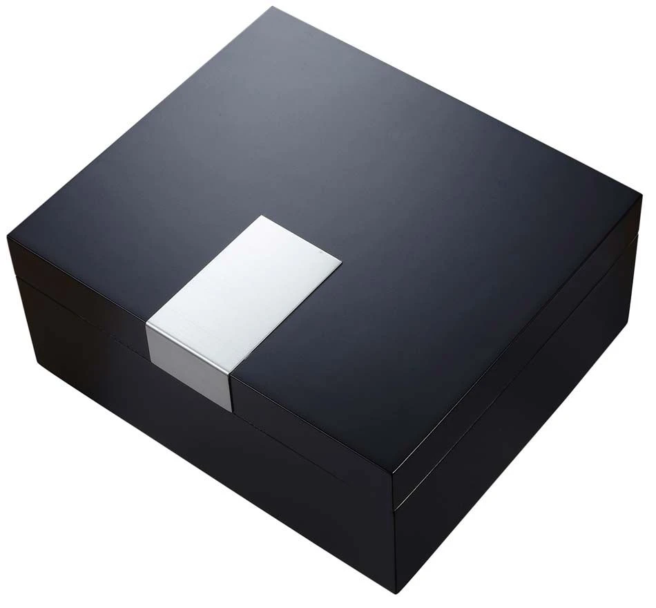 Visol Marcus Black Matte Cigar Humidor - Holds 50 Cigars 4 Visol Marcus Black Matte Cigar Humidor - Holds 50 Cigars - Image 2