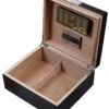 Visol Marcus Black Matte Cigar Humidor - Holds 50 Cigars -Elighters Shop visol quot marcus quot black matte cigar humidor holds 50 cigars 87