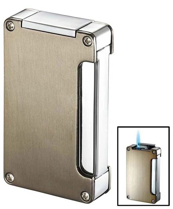Visol Zidane Nickel Plated Personalized Cigar Lighter 3 Visol Zidane Nickel Plated Personalized Cigar Lighter
