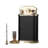Visol Retro Triple Flame Cigar Lighter - Black & Gold