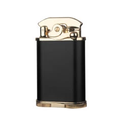 Visol Retro Triple Flame Cigar Lighter - Black & Gold -Elighters Shop visol retro triple flame cigar lighter black gold 77