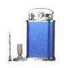 Visol Retro Triple Flame Cigar Lighter - Blue & Chrome -Elighters Shop visol retro triple flame cigar lighter blue chrome 73