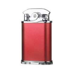 Visol Retro Triple Flame Cigar Lighter - Red & Chrome -Elighters Shop visol retro triple flame cigar lighter red chrome 75