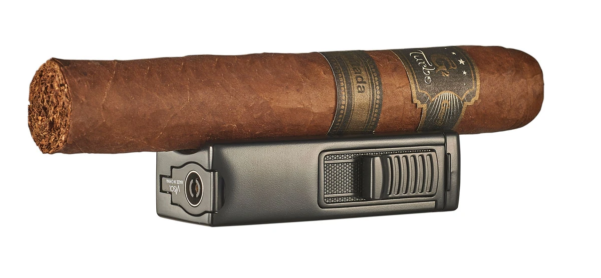 Visol Ridge Black Single Flame Torch Lighter With Cigar Rest 6 Visol Ridge Black Single Flame Torch Lighter With Cigar Rest - Image 4