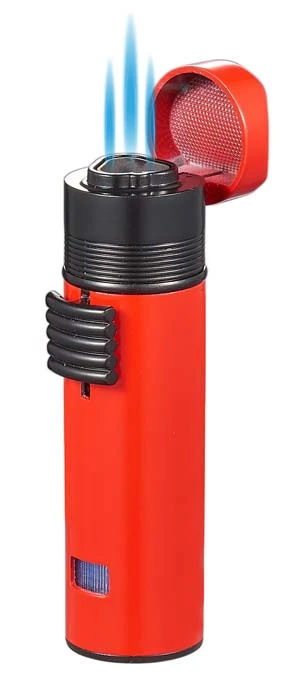 Visol Saddle Triple Torch Lighter -Red 4 Visol Saddle Triple Torch Lighter -Red - Image 2