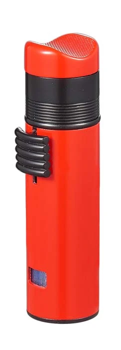 Visol Saddle Triple Torch Lighter -Red 7 Visol Saddle Triple Torch Lighter -Red - Image 5