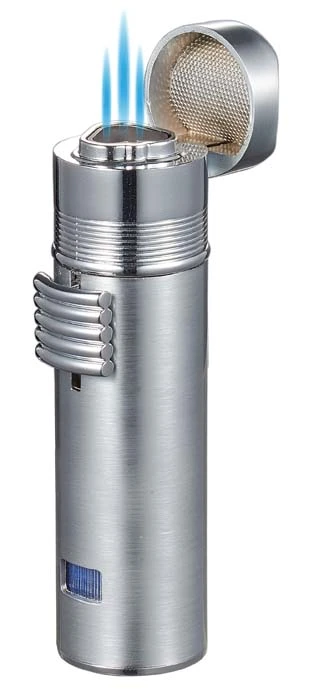 Visol Saddle Triple Torch Lighter -Silver 6 Visol Saddle Triple Torch Lighter -Silver - Image 4
