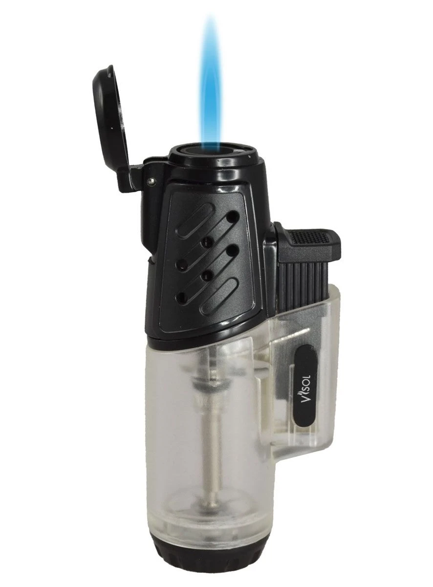 Visol Sandia Single Flame Cigar Lighter - Clear 3 Visol Sandia Single Flame Cigar Lighter - Clear