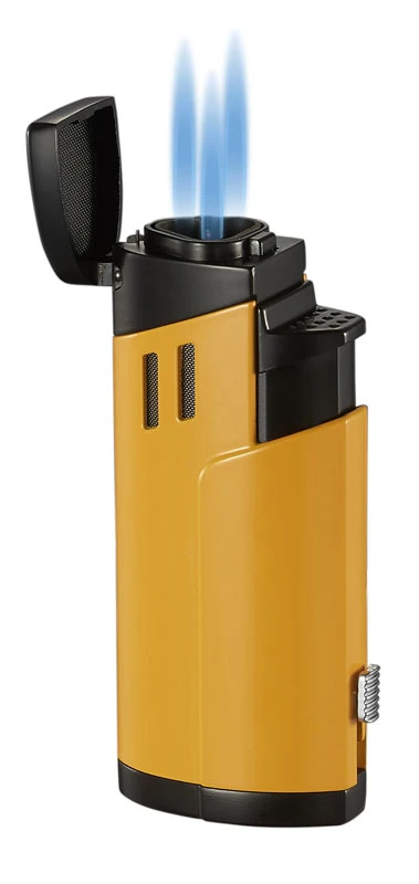 Visol Shavano Yellow Triple Flame Torch Lighter 3 Visol Shavano Yellow Triple Flame Torch Lighter