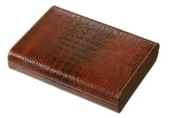 Visol Sobek Brown Leather Desktop Humidor - Holds 10 Cigars -Elighters Shop visol sobek brown leather desktop humidor holds 10 cigars 93