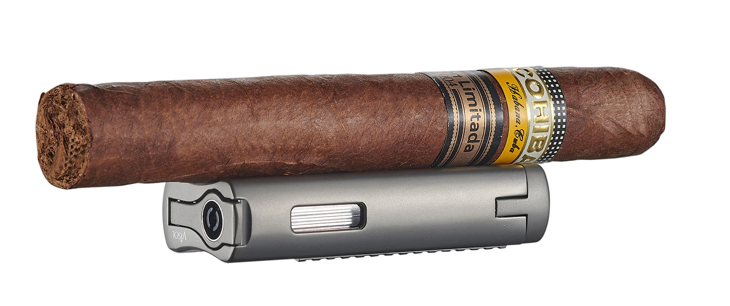 Visol Tiger Double Flame Cigar Lighter - Gunmetal 3 Visol Tiger Double Flame Cigar Lighter - Gunmetal