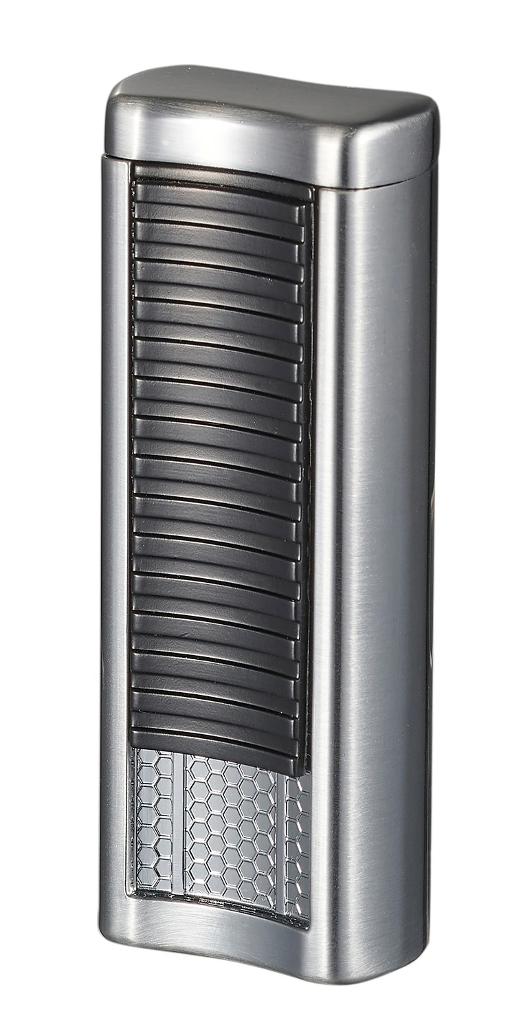 Visol Tiger Double Flame Cigar Lighter - Silver 4 Visol Tiger Double Flame Cigar Lighter - Silver - Image 2