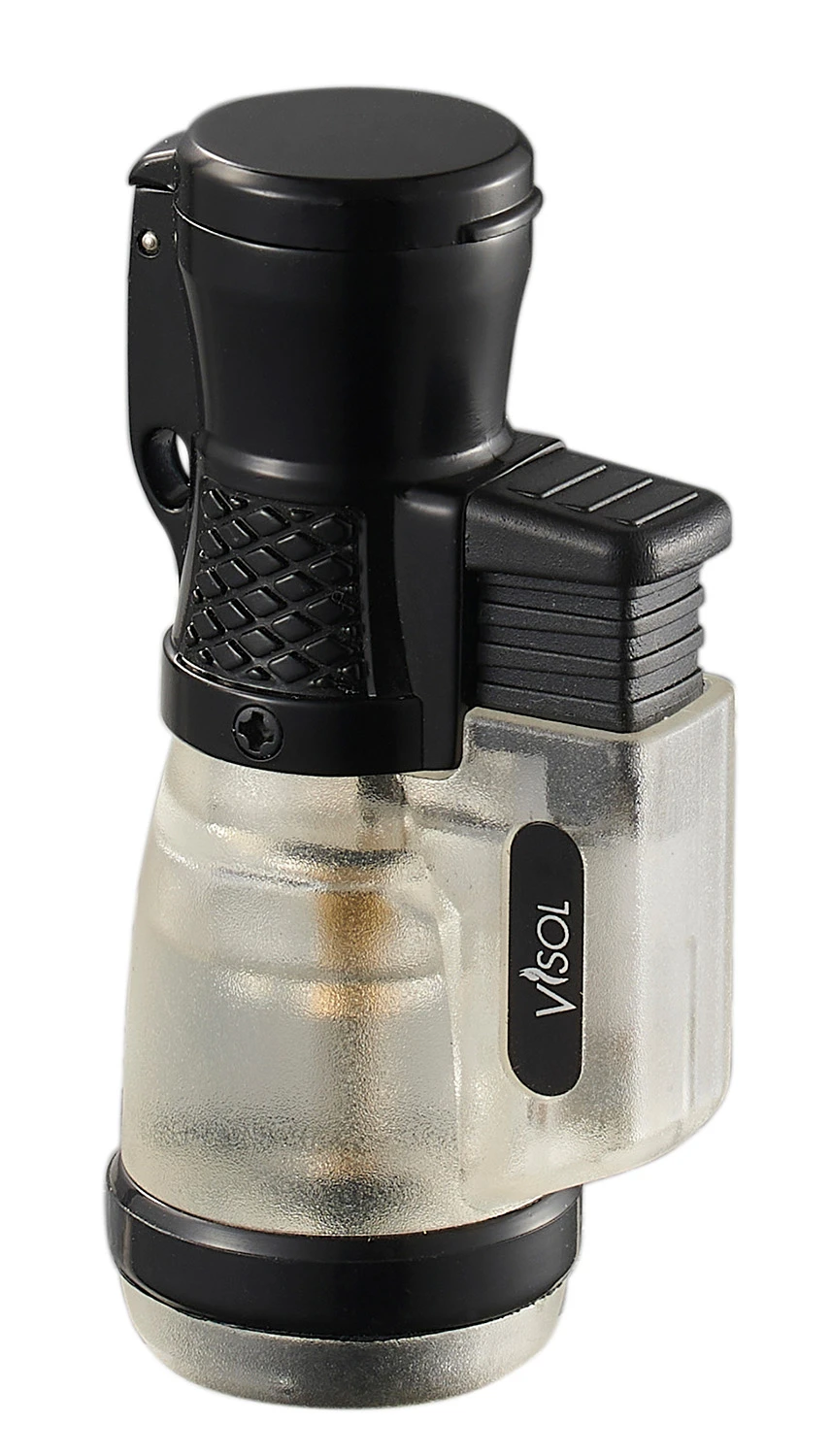 Visol Tiny Triple Flame Torch Lighter - Clear 4 Visol Tiny Triple Flame Torch Lighter - Clear - Image 2