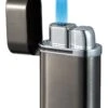 Visol Triflow Triple Jet Torch Flame Table Cigar Lighter -Elighters Shop visol triflow gunmetal triple torch cigar lighter 53
