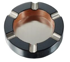 Elighters Shop -Elighters Shop visol tyrus carbon fiber round cigar ashtray 72