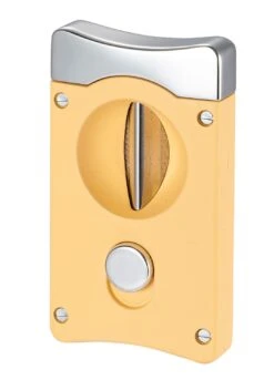 Visol Wedge V Cigar Cutter - Yellow -Elighters Shop visol wedge v cigar cutter yellow 43