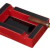 Visol Wesley Red And Black Rectangular Cigar Ceramic Ashtray