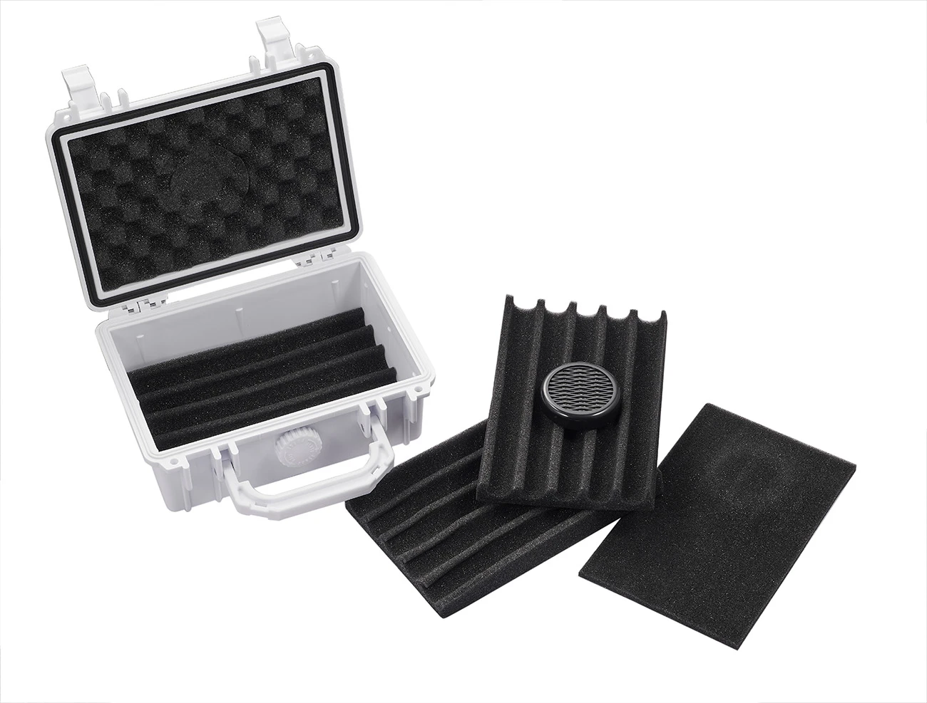 Visol Rider Hard WhitePlastic Travel Humidor - 15 Cigars 4 Visol Rider Hard WhitePlastic Travel Humidor - 15 Cigars - Image 2