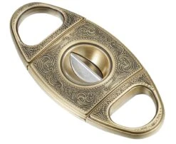 Visol Wild West V Antique Gold Wedge Cigar Cutter -Elighters Shop visol wild west v antique gold wedge cigar cutter 44