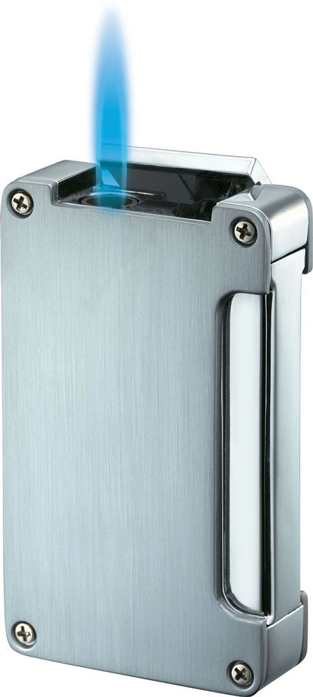 Visol Zidane Brushed Silver Torch Flame Cigar Lighter 4 Visol Zidane Brushed Silver Torch Flame Cigar Lighter - Image 2